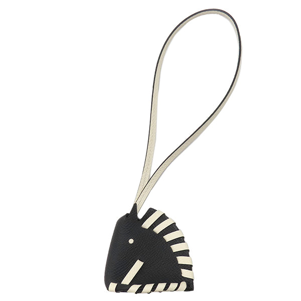 エルメス HERMES シュバル トレッセ ブラック×ナタ ヴォーエプソン