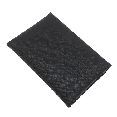 エルメス HERMES カルヴィ デュオ ブラック ヴォーエプソン カードケース シルバー金具 新品 未使用 黒 フラグメントケース 2025年製