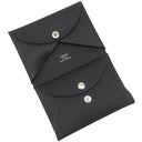 エルメス HERMES カルヴィ デュオ ブラック ヴォーエプソン カードケース シルバー金具 新品 未使用 黒 フラグメントケース 2025年製