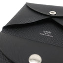 エルメス HERMES カルヴィ デュオ ブラック ヴォーエプソン カードケース シルバー金具 新品 未使用 黒 フラグメントケース 2025年製