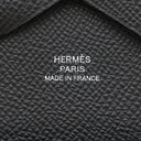 エルメス HERMES カルヴィ デュオ ブラック ヴォーエプソン カードケース シルバー金具 新品 未使用 黒 フラグメントケース 2025年製