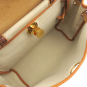 エルメス HERMES エールバッグジップ 31 ベージュ×ゴールド キャンバス レザー トワルミリタリー ヴァッシュハンター ショルダーバッグ ゴールド金具 茶