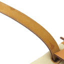 エルメス HERMES エールバッグジップ 31 ベージュ×ゴールド キャンバス レザー トワルミリタリー ヴァッシュハンター ショルダーバッグ ゴールド金具 茶