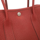 エルメス HERMES ガーデンパーティーTPM ルージュグレナ ネゴンダ トートバッグ シルバー金具 赤