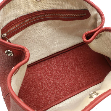 エルメス HERMES ガーデンパーティーTPM ルージュグレナ ネゴンダ トートバッグ シルバー金具 赤