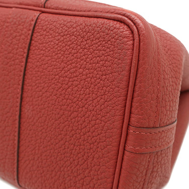 エルメス HERMES ガーデンパーティーTPM ルージュグレナ ネゴンダ トートバッグ シルバー金具 赤