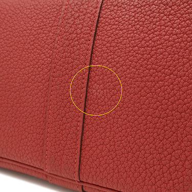 エルメス HERMES ガーデンパーティーTPM ルージュグレナ ネゴンダ トートバッグ シルバー金具 赤