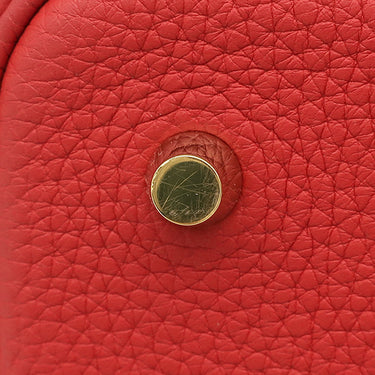 エルメス HERMES ピコタンロック MM ヴァーミリオン トリヨンクレマンス ハンドバッグ ゴールド金具 赤