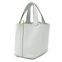 エルメス HERMES ピコタンロックPM ブルーペール トリヨンクレマンス ハンドバッグ ゴールド金具 水色