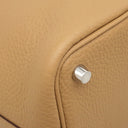 エルメス HERMES ピコタンロックPM ビスキュイ トリヨンクレマンス ハンドバッグ シルバー金具 新品 未使用 茶 2025年製