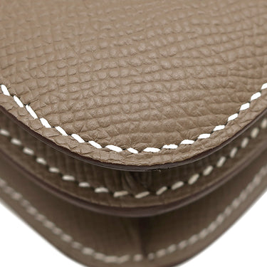 エルメス HERMES コンスタンス3 ミロワール エトゥープ ヴォーエプソン ショルダーバッグ ゴールド金具 グレージュ 2023年製
