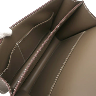エルメス HERMES コンスタンス3 ミロワール エトゥープ ヴォーエプソン ショルダーバッグ ゴールド金具 グレージュ 2023年製