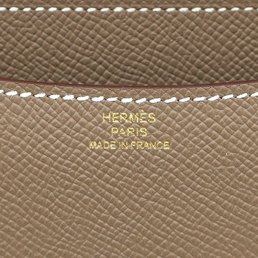 エルメス HERMES コンスタンス3 ミロワール エトゥープ ヴォーエプソン ショルダーバッグ ゴールド金具 グレージュ 2023年製