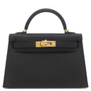 エルメス HERMES ミニケリードゥ 外縫い ブラック ヴォーエプソン 2WAYバッグ ゴールド金具 ショルダー 2024年製