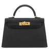 エルメス HERMES ミニケリードゥ 外縫い ブラック ヴォーエプソン 2WAYバッグ ゴールド金具 ショルダー 2024年製