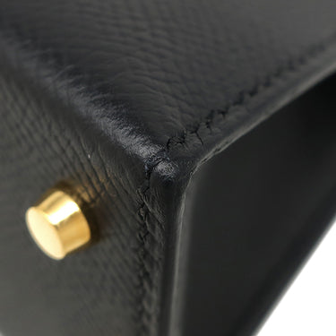 エルメス HERMES ミニケリードゥ 外縫い ブラック ヴォーエプソン 2WAYバッグ ゴールド金具 ショルダー 2024年製