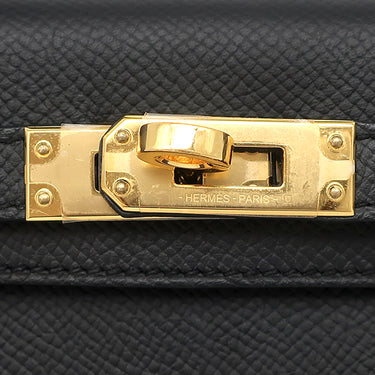 エルメス HERMES ミニケリードゥ 外縫い ブラック ヴォーエプソン 2WAYバッグ ゴールド金具 ショルダー 2024年製