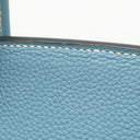 エルメス HERMES バーキン35 ブルージーン トゴ ハンドバッグ シルバー金具 青