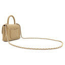 シャネル CHANEL ココハンドル ミニミニ AP4244 ベージュ レザー キャビアスキン ショルダーバッグ ゴールド金具 トップハンドル