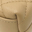 シャネル CHANEL ココハンドル ミニミニ AP4244 ベージュ レザー キャビアスキン ショルダーバッグ ゴールド金具 トップハンドル