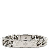 ルイヴィトン LOUIS VUITTON チェーンブレスレット モノグラム M00270 シルバー メタル ブレスレット ロゴプレート
