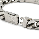 ルイヴィトン LOUIS VUITTON チェーンブレスレット モノグラム M00270 シルバー メタル ブレスレット ロゴプレート