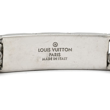 ルイヴィトン LOUIS VUITTON チェーンブレスレット モノグラム M00270 シルバー メタル ブレスレット ロゴプレート