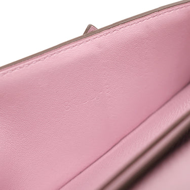 エルメス HERMES ベアンスフレ モーヴシルベストル ヴォーエプソン 長財布 シルバー金具 二つ折り財布