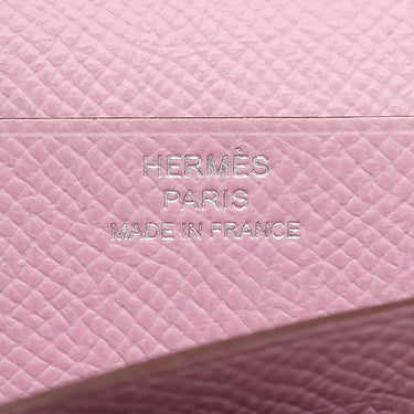 エルメス HERMES ベアンスフレ モーヴシルベストル ヴォーエプソン 長財布 シルバー金具 二つ折り財布