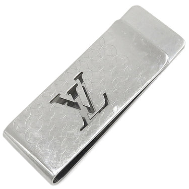 ルイヴィトン LOUIS VUITTON ビルクリップ シャンゼリゼ M65041 シルバー スティール マネークリップ モノグラムフラワー 札ばさみ