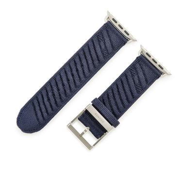 エルメス HERMES 純正 アップルウォッチ 44 45 46 49mm用 ブルーニュイ ナイロン チタン 腕時計パーツ アンメール ニットナイロン ベルト 35ｍｍ 尾錠付き