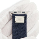 エルメス HERMES 純正 アップルウォッチ 44 45 46 49mm用 ブルーニュイ ナイロン チタン 腕時計パーツ アンメール ニットナイロン ベルト 35ｍｍ 尾錠付き