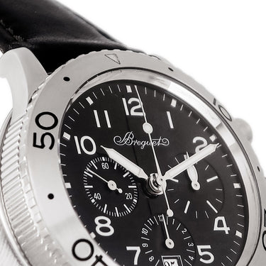 腕時計 ブレゲ BREGUET タイプXX トランスアトランティック 3820ST/H2/3W6 自動巻き メンズ OH済 フライバック クロノグラフ 黒