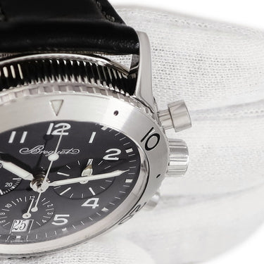 腕時計 ブレゲ BREGUET タイプXX トランスアトランティック 3820ST/H2/3W6 自動巻き メンズ OH済 フライバック クロノグラフ 黒