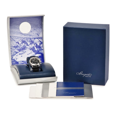 腕時計 ブレゲ BREGUET タイプXX トランスアトランティック 3820ST/H2/3W6 自動巻き メンズ OH済 フライバック クロノグラフ 黒