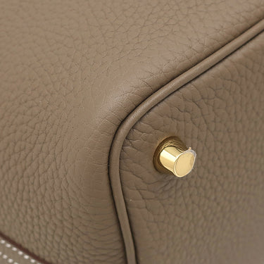 エルメス HERMES ピコタンロックPM エトゥープ トリヨンクレマンス ハンドバッグ ゴールド金具 新品 未使用 グレージュ 2025年製
