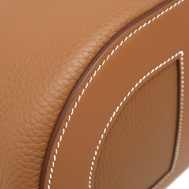 エルメス HERMES インザループ 23 ゴールド トリヨンクレマンス ヴォースイフト ハンドバッグ ゴールド金具 茶