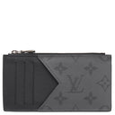 ルイヴィトン LOUIS VUITTON コインカード ホルダー M69533 ブラック×グレー レザー モノグラムエクリプスキャンバス モノグラムエクリプスリバースキャンバス コインケース シルバー金具 フラグメントケース