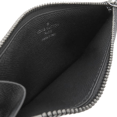 ルイヴィトン LOUIS VUITTON コインカード ホルダー M69533 ブラック×グレー レザー モノグラムエクリプスキャンバス モノグラムエクリプスリバースキャンバス コインケース シルバー金具 フラグメントケース