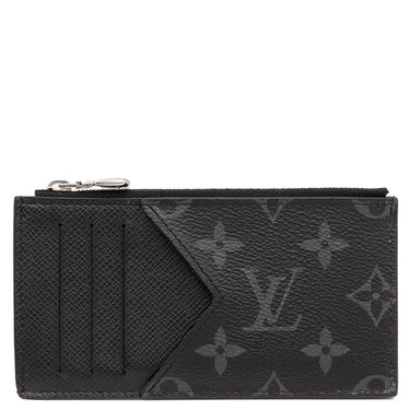 ルイヴィトン LOUIS VUITTON コインカード ホルダー M30271 ノワール タイガ モノグラムエクリプス コインケース シルバー金具 黒 タイガ モノグラム フラグメントケース