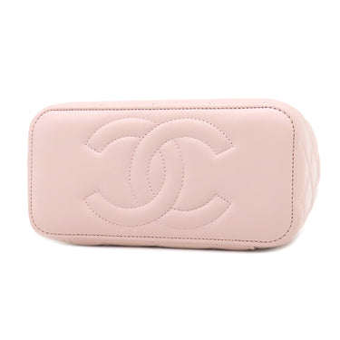 シャネル CHANEL バニティ チェーン ショルダー ピンク レザー ショルダーバッグ マットゴールド金具 CCロゴ ココボール