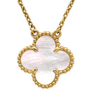 ヴァンクリーフアーペル Van Cleef & Arpels ヴィンテージ アルハンブラ ペンダント VCARA45900 パールホワイト×イエローゴールド K18YG マザーオブパール ネックレス K18YG シェル