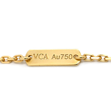 ヴァンクリーフアーペル Van Cleef & Arpels ヴィンテージ アルハンブラ ペンダント VCARA45900 パールホワイト×イエローゴールド K18YG マザーオブパール ネックレス K18YG シェル
