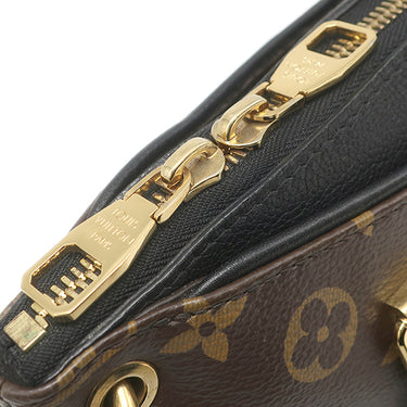 ルイヴィトン LOUIS VUITTON パラス BB M41218 モノグラム×ノワール モノグラムキャンバス レザー 2WAYバッグ ゴールド金具 茶 黒 ハンドバッグ ショルダー