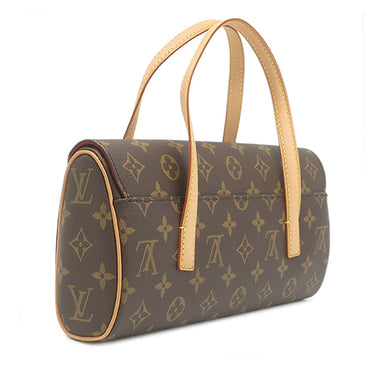 ルイヴィトン LOUIS VUITTON ソナチネ M51902 モノグラム モノグラムキャンバス ハンドバッグ ゴールド金具 茶 赤