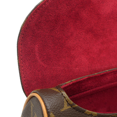 ルイヴィトン LOUIS VUITTON ソナチネ M51902 モノグラム モノグラムキャンバス ハンドバッグ ゴールド金具 茶 赤