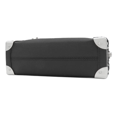 ルイヴィトン LOUIS VUITTON サイドトランク MM M25160 ブラック グレインカーフレザー 2WAYバッグ シルバー金具 斜め掛け ショルダー ハンドバッグ