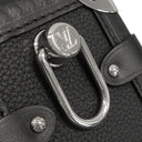 ルイヴィトン LOUIS VUITTON サイドトランク MM M25160 ブラック グレインカーフレザー 2WAYバッグ シルバー金具 斜め掛け ショルダー ハンドバッグ