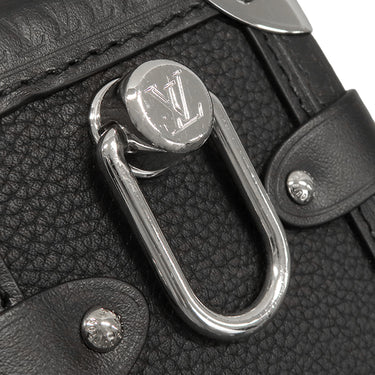 ルイヴィトン LOUIS VUITTON サイドトランク MM M25160 ブラック グレインカーフレザー 2WAYバッグ シルバー金具 斜め掛け ショルダー ハンドバッグ