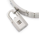 腕時計 エルメス HERMES ケリーウォッチ ミニ KE4.110 クオーツ レディース ホワイト 白 カデナ型 錠前 南京錠